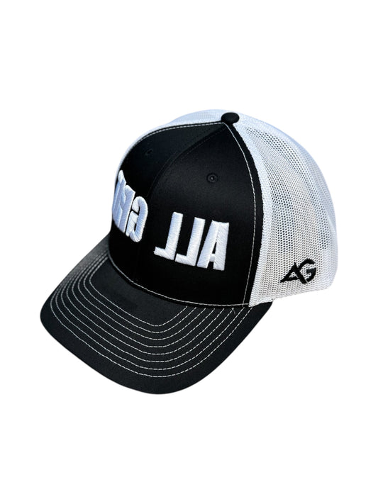 Black/White Get Gritty Hat