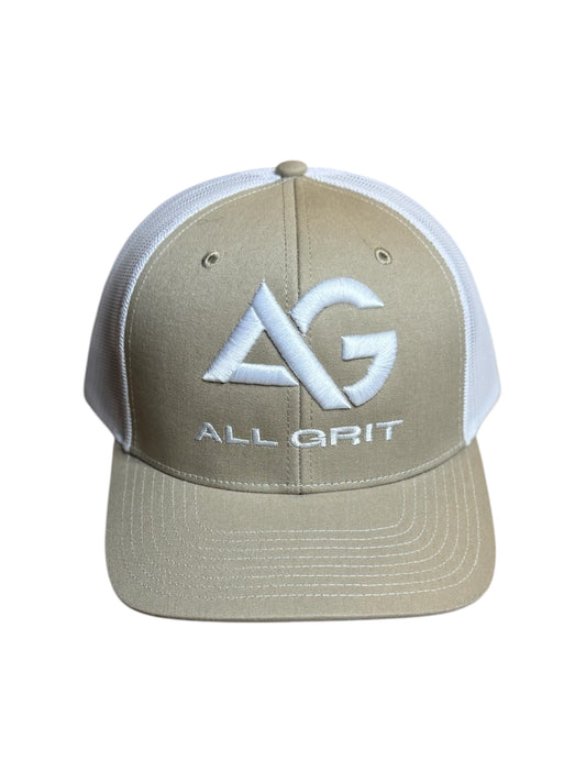 Tan/White All Grit Hat