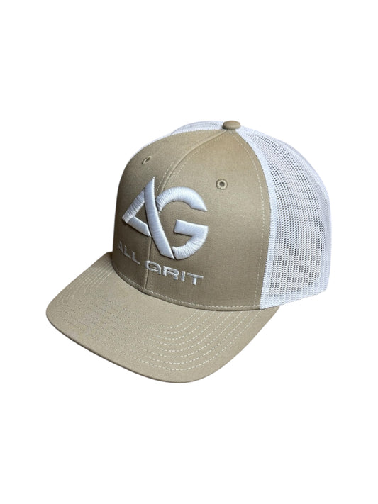 Tan/White All Grit Hat